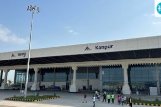 a-coach-crashed-and-the-flight-was-grounded-after-a-trainee-pilot-was-injured-at-kanpur-airport-in-up