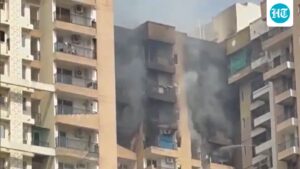 a-fire-broke-out-in-a-noida-building,-causing-no-casualties