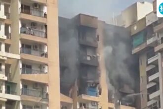 a-fire-broke-out-in-a-noida-building,-causing-no-casualties