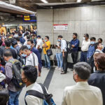 delhi-metro’s-blue-line-suffered-a-technical-malfunction-and-services-resumed-after-a-major-delay