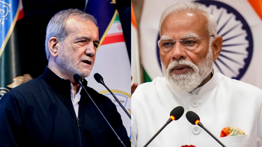 pm-modi-speaks-with-iranian-president-pezeshkian;-india-supports-lasting-peace-in-west-asia