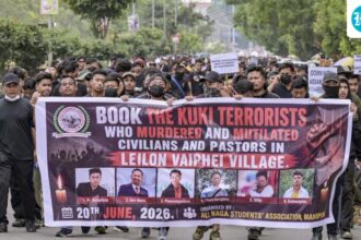 a-village-was-burnt-in-manipur-as-fresh-tensions-erupted-between-naga-and-kuki-near-the-border-areas