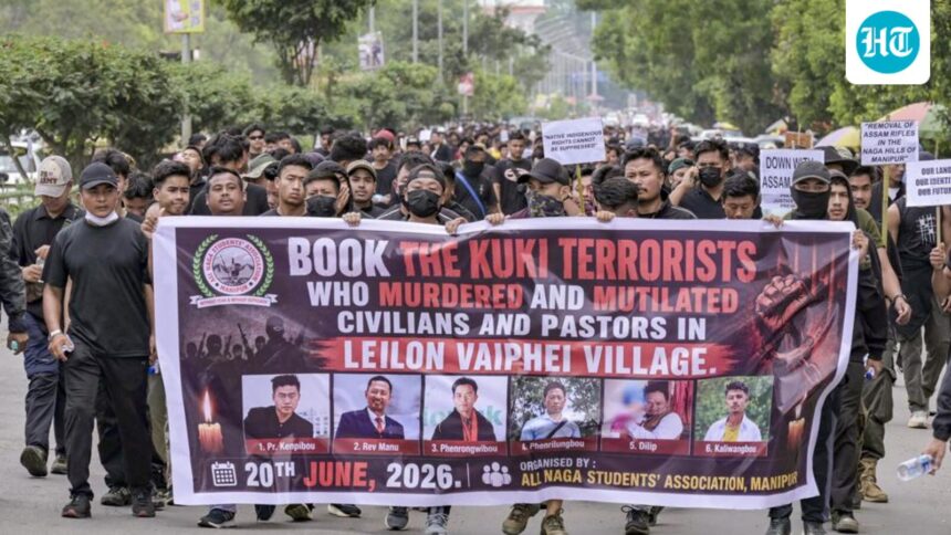 a-village-was-burnt-in-manipur-as-fresh-tensions-erupted-between-naga-and-kuki-near-the-border-areas