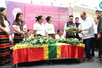 manipur-cm-visits-churachandpur-to-attend-funeral-of-bjp-mla,-first-since-2023-violence