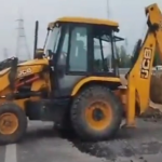 the-unnao-link-road-to-the-ganga-expressway-was-damaged-in-the-first-rains-in-uttar-pradesh,-two-months-after-it-was-opened