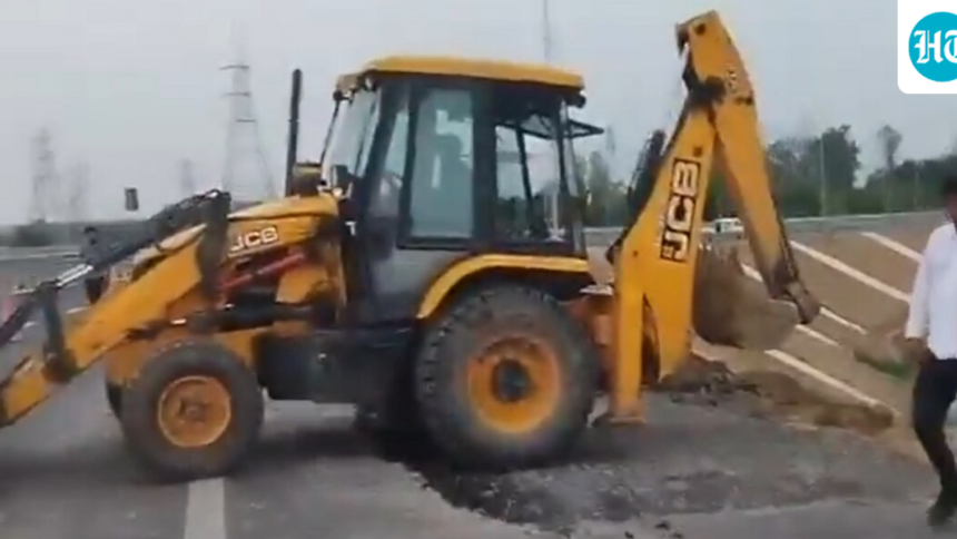 the-unnao-link-road-to-the-ganga-expressway-was-damaged-in-the-first-rains-in-uttar-pradesh-two-months-after-it-was-opened | GIBN the-unnao-link-road-to-the-ganga-expressway-was-damaged-in-the-first-rains-in-uttar-pradesh,-two-months-after-it-was-opened