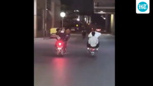 motorcyclists-perform-bike-stunt-ambulance-in-bengaluru,-one-of-them-detained-|-video
