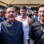 former-bangladeshi-minister-arup-biswas-appears-for-questioning-in-the-messi-incident-case