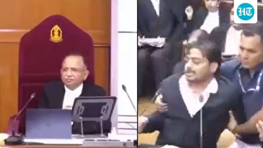 the-petitioner-abuses-the-cji-and-floats-the-papers-in-the-supreme-court.-why-did-the-judges-let-him-go?