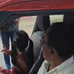 a-policeman-in-hyderabad-has-been-suspended-after-he-allowed-his-minor-granddaughter-to-drive-a-car-on-a-busy-road