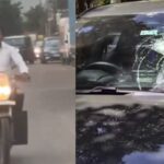 a-tourist-was-harassed-in-nashik-as-a-mob-armed-with-iron-bars-chased-her-family-suv-and-smashed-the-windshield.