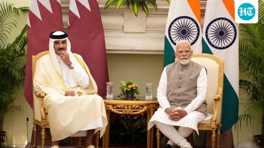 prime-minister-modi-offers-his-condolences-on-the-death-of-the-emir-of-qatar,-his-father,-in-a-call-with-the-emir