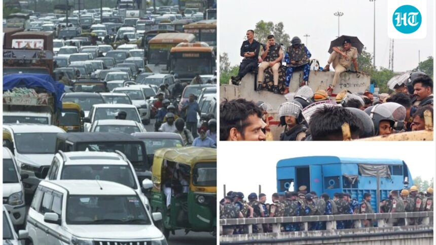 double-blow-to-traffic-in-delhi-ncr-as-youth-and-farmer-protests-choke-roads | GIBN double-blow-to-traffic-in-delhi-ncr-as-youth-and-farmer-protests-choke-roads