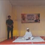 after-sending-a-message-to-modi,-anna-hazare-held-a-silent-protest-in-support-of-the-students