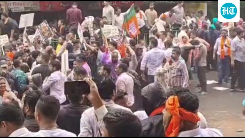 chhattisgarh-cops-file-an-fir-against-congress-leaders-over-violence-at-bjp-protest | GIBN chhattisgarh-cops-file-an-fir-against-congress-leaders-over-violence-at-bjp-protest