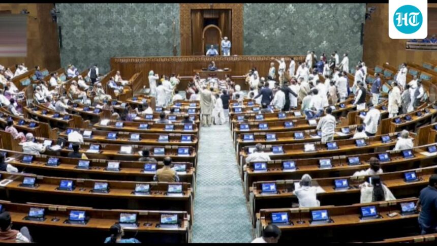 the-lok-sabha-session-was-postponed-until-monday-as-the-opposition-continued-protests-over-the-paper-leaks | GIBN the-lok-sabha-session-was-postponed-until-monday-as-the-opposition-continued-protests-over-the-paper-leaks