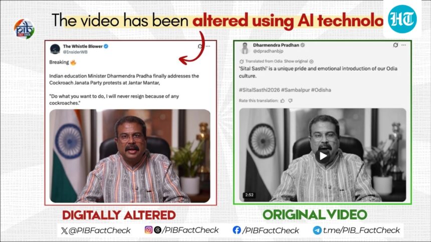 government-verifies-authenticity-of-edited-pradhan-clip:-‘it-was-circulated-through-pakistani-propaganda-accounts’