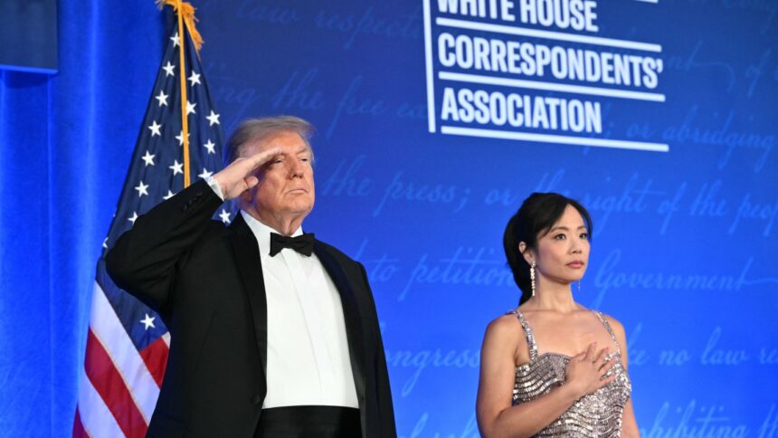 president-trump-grills-the-media-at-the-rescheduled-white-house-correspondents-dinner | GIBN president-trump-grills-the-media-at-the-rescheduled-white-house-correspondents’-dinner