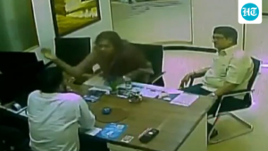 karunanidhi’s-granddaughter-booked-for-slapping-sbi-director-in-chennai;-the-incident-was-captured-on-cctv