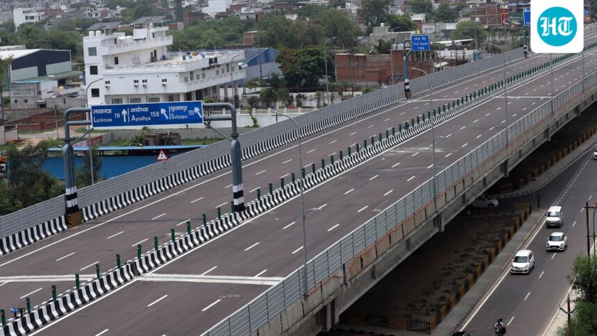 nhai-suspends-toll-on-kanpur-lucknow-expressway,-cracks-down-on-officials-over-damaged-stretch