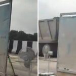 electric-fans-used-to-dry-repair-site-on-newly-inaugurated-up-expressway:-‘are-we-rolling-back-to-stone-age!’