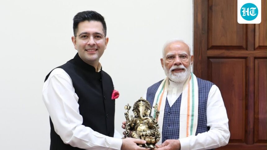 ‘a-morning-i-will-cherish’:-raghav-chadha-meets-pm-modi,-thanks-him-for-‘insights-and-guidance’