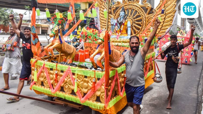 as-loud-as-chainsaw-at-close-range?-kanwar-yatra-boomboxes-deafen-delhi-above-permitted-limits,-law-on-mute