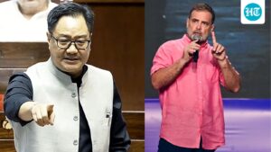 rahul-gandhi-accuses-govt-of-‘unnecessarily-linking’-women’s-quota,-delimitation-bill;-rijiju-hits-back