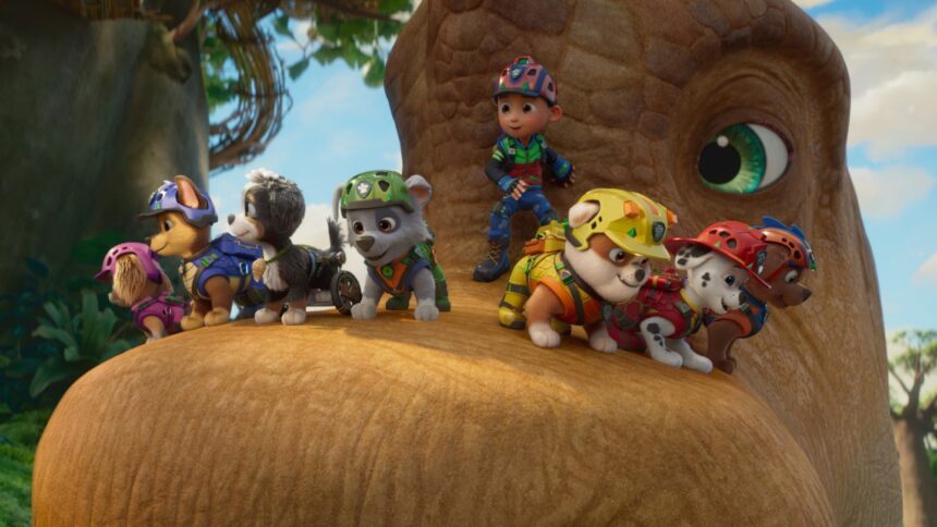 ‘paw-patrol:-the-dino-movie’-review:-busy-new-entry-in-pup-franchise-is-exactly-what-you’d-expect