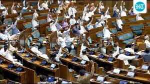 lok-sabha-adjourned-within-4-mins-as-opposition-sticks-to-shah-statement-demand