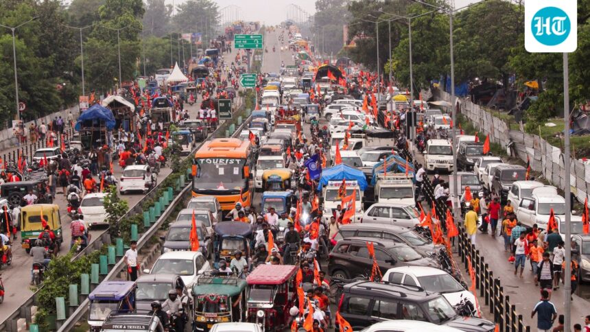 on-final-day-on-yatra,-relay-race-like-‘daak-kanwar’-takes-spotlight