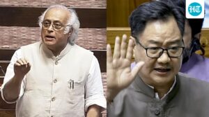 ‘cowards’:-congress-on-amit-shah’s-‘no-show-‘-in-lok-sabha,-rijiju-hits-back