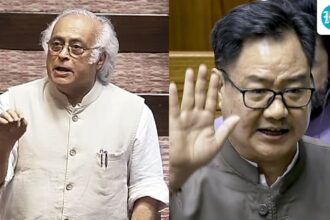 ‘cowards’:-congress-on-amit-shah’s-‘no-show-‘-in-lok-sabha,-rijiju-hits-back