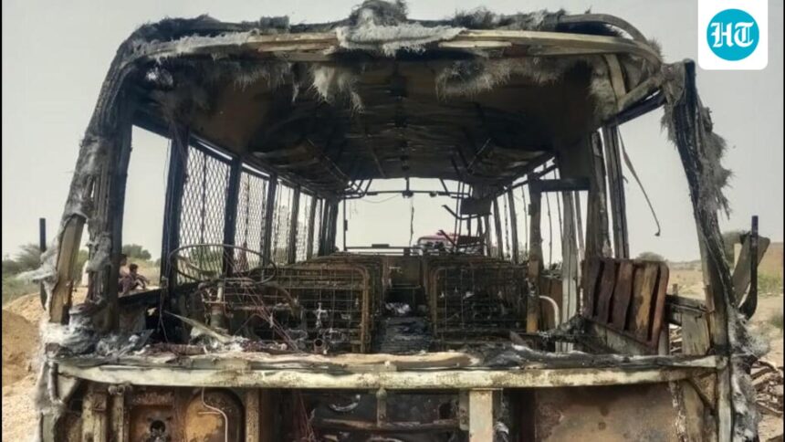 17-children-escape-narrowly-as-school-bus-catches-fire-in-rajasthan’s-jaisalmer