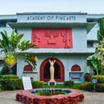 bjp-workers-repaint-kolkata’s-academy-of-fine-arts-ticket-counter-saffron