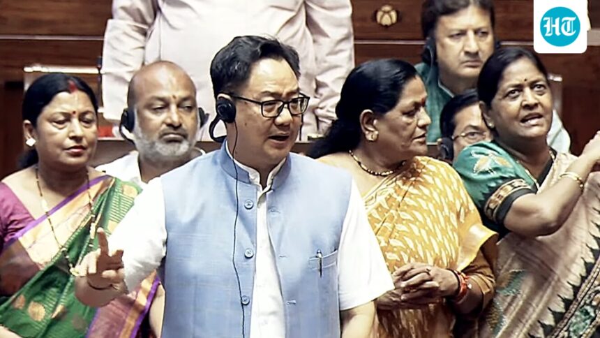 ‘frustrated,-disappointed’:-kiren-rijiju-slams-opposition-for-‘running-away’-from-debates-in-parliament