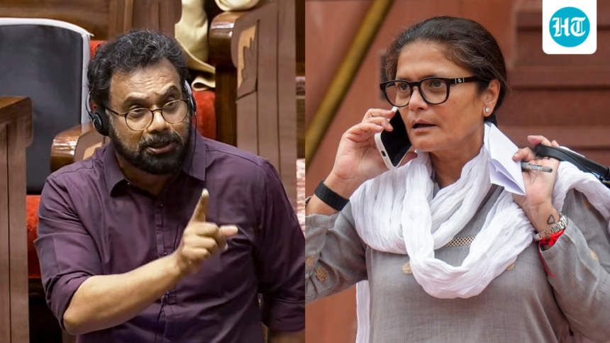 john-brittas-vs-sushmita-dev-‘lungiwala’-row-escalates-as-bjp-mp-moves-privilege-notice-against-cpi(m)-leader