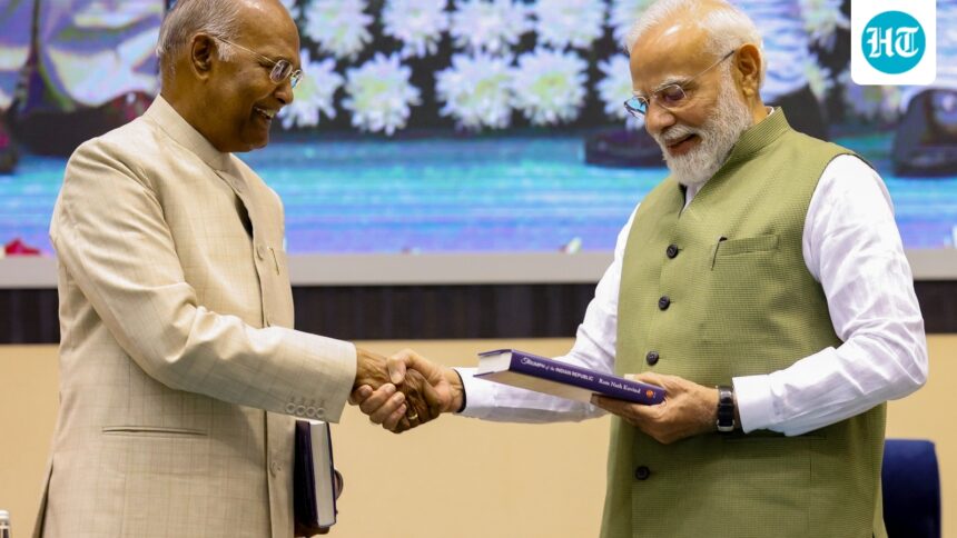 pm-modi-remembers-his-mother-at-ex-president’s-autobiography-launch:-‘even-today,-i-feel-the-void’