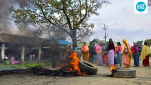 violence-erupts-in-manipur-as-nine-houses,-church-set-ablaze-by-unknown-armed-miscreants-in-kangpokpi-district