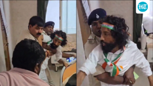 devendra-mahto-stopped-from-tiranga-yatra-by-police-in-jharkhand.-he-protests-from-hospital-floor-|-watch