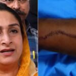 sad’s-harsimrat-shows-weapon-used-in-nanded-attack-on-sukhbir-singh-badal,-stitches-on-his-arm