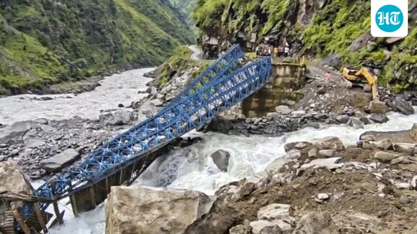 uttarakhand:-landslide-damages-bridge-in-pithoragarh,-dharchula-gunji-traffic-closed