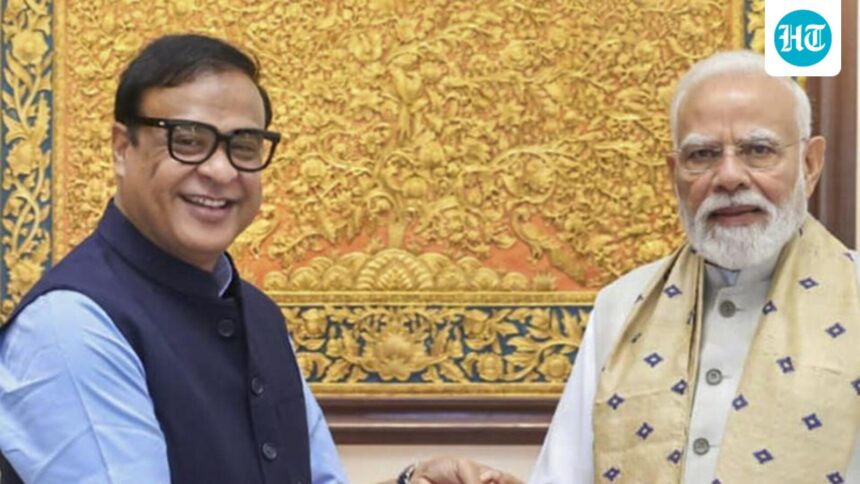 himanta-biswa-sarma-meets-pm-modi-in-delhi;-discusses-assam-floods,-rehabilitation