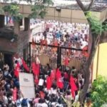 bengal:-abvp,-left-student-wings-clash-at-jadavpur-university;-gate-logo-damaged