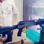 india’s-first-100%-indigenised-ak-203-‘sher’-rifle-made,-test-fired-at-factory-in-up’s-amethi