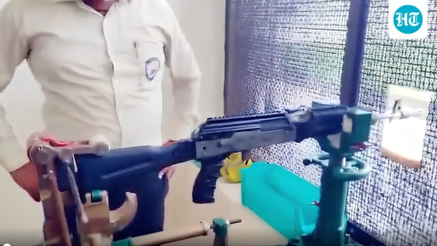 india’s-first-100%-indigenised-ak-203-‘sher’-rifle-made,-test-fired-at-factory-in-up’s-amethi