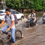 orange-alert-as-rain-leaves-gurugram-waterlogged;-disrupts-traffic