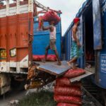 ‘kanda-express’-with-453-tonnes-of-onion-from-nashik-reaches-delhi-to-help-cool-prices