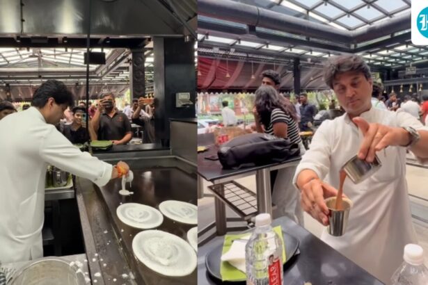 jyotiraditya-scindia-dorns-chef’s-role,-makes-‘hot-dosas,-filter-coffee’-at-rameshwaram-cafe-in-bengaluru