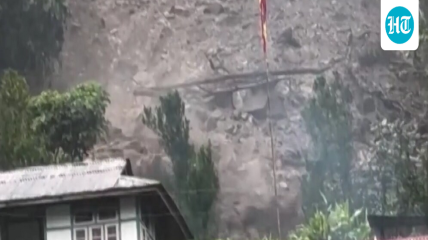 terrifying-video-shows-landslide-carrying-mud,-debris-hit-sikkim’s-rimbi-village-amid-heavy-rain